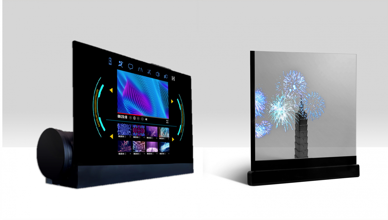 可卷式、折迭性、高透明